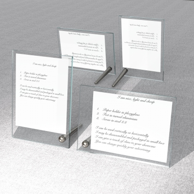 SOS001 - Portacartelli formato A5 in PVC trasparente